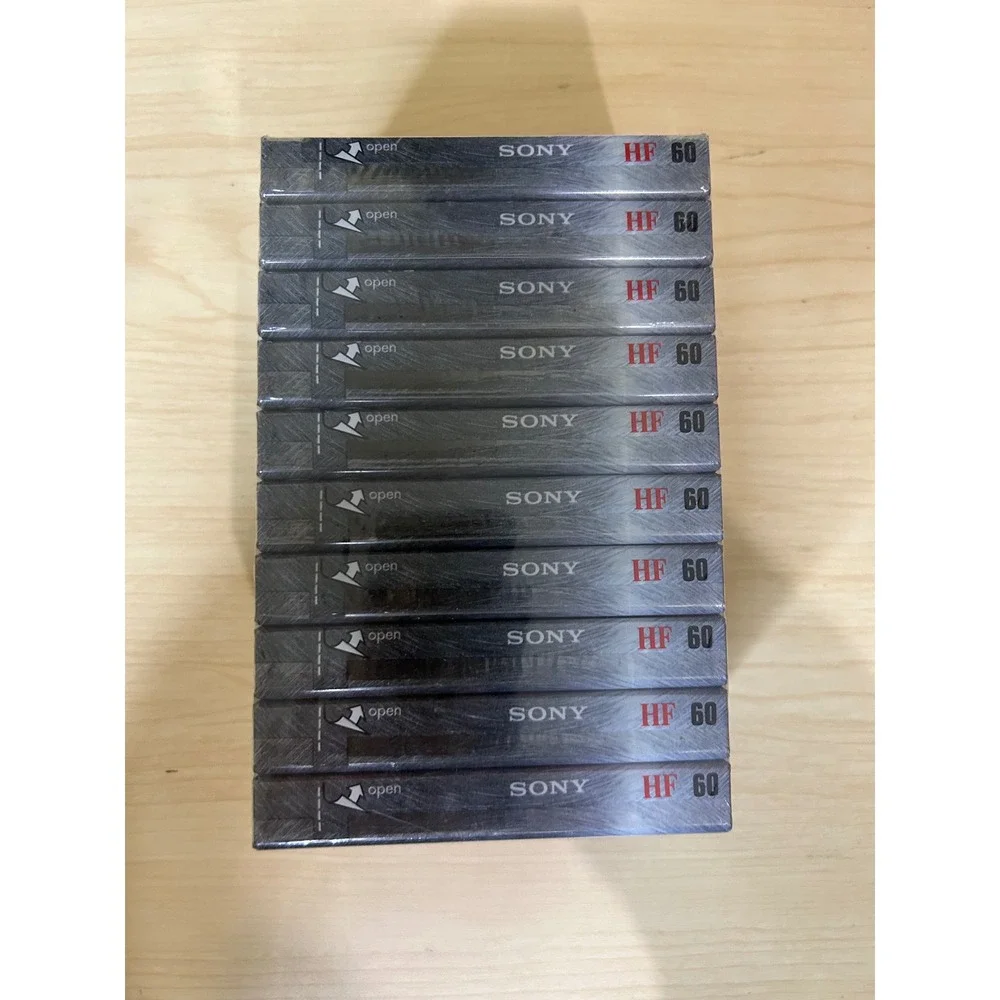 Sony HF 60 High Fidelity Normal Bias Type I Audio Cassette Tapes 10 Pack C-60HFC